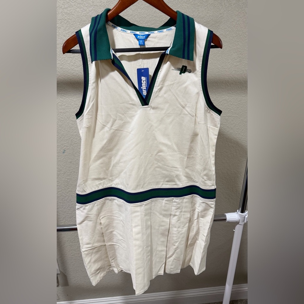 NWT Prince Sports Women's Collared Pickleball Pleated Athletic Sports Dress 2XL